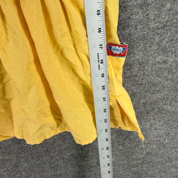 Sherly Scrub Top Women S Small Yellow V-Neck Short Sleeve Pockets Cotton Uniform - Picture 6 of 7